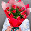 Смелые мечты - букет из красных тюльпанов 2
