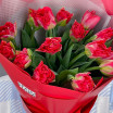 Смелые мечты - букет из красных тюльпанов 3
